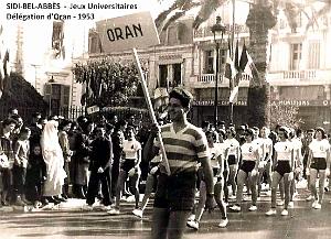 Sidi-Bel-Abbes - Jeux Universitaires - Delegation d'Oran - 1953